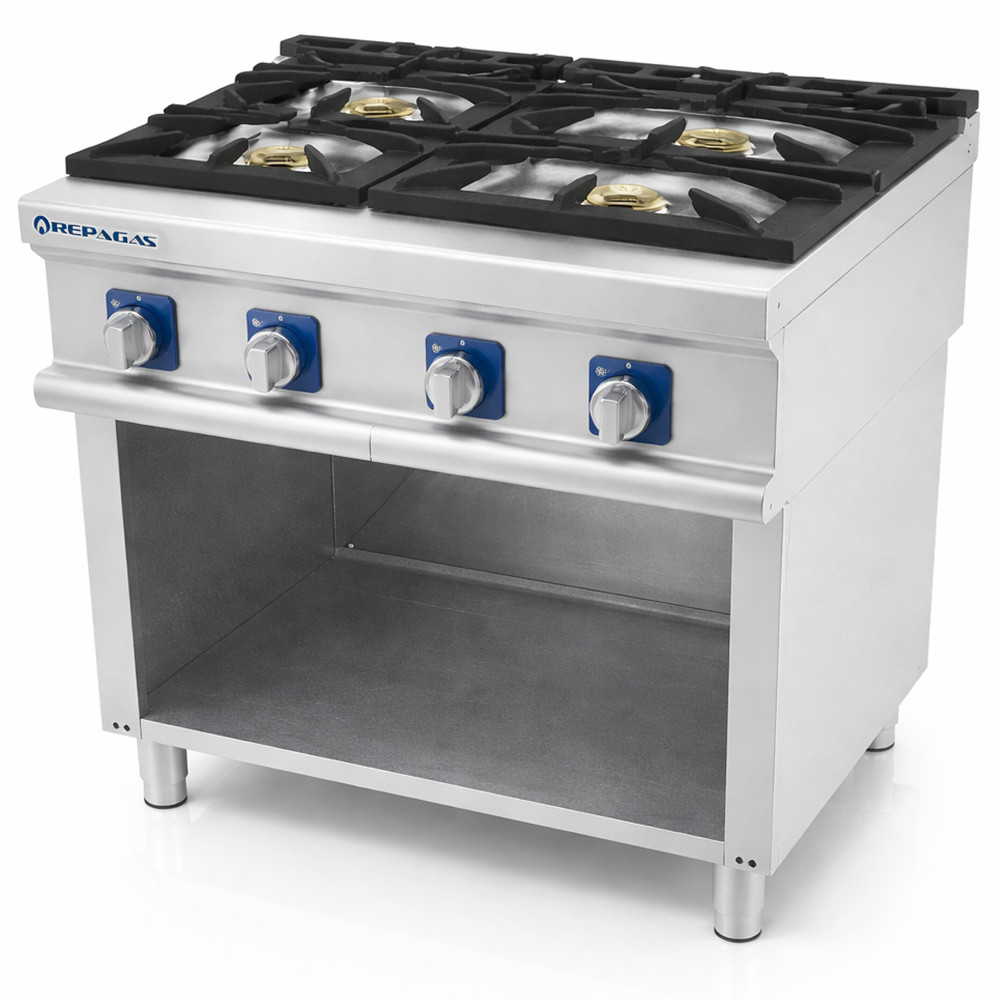Professional gas range 750 4 burners PRO Repagas