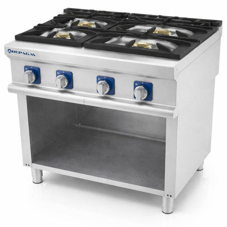 Professional gas range 750 4 burners PRO Repagas