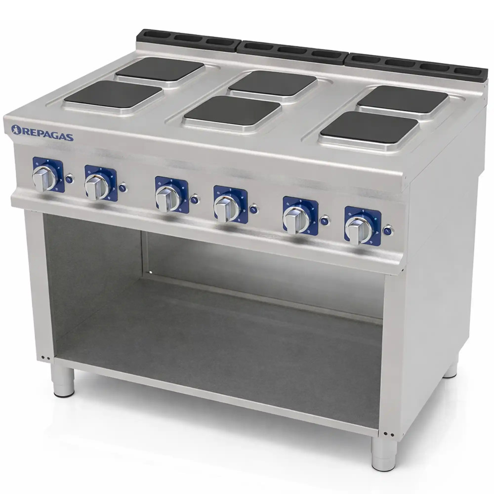 Cocina eléctrica profesional 750 6 placas PRO Repagas