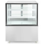 Professional refrigerated pastry display cabinet with 2 LED shelves