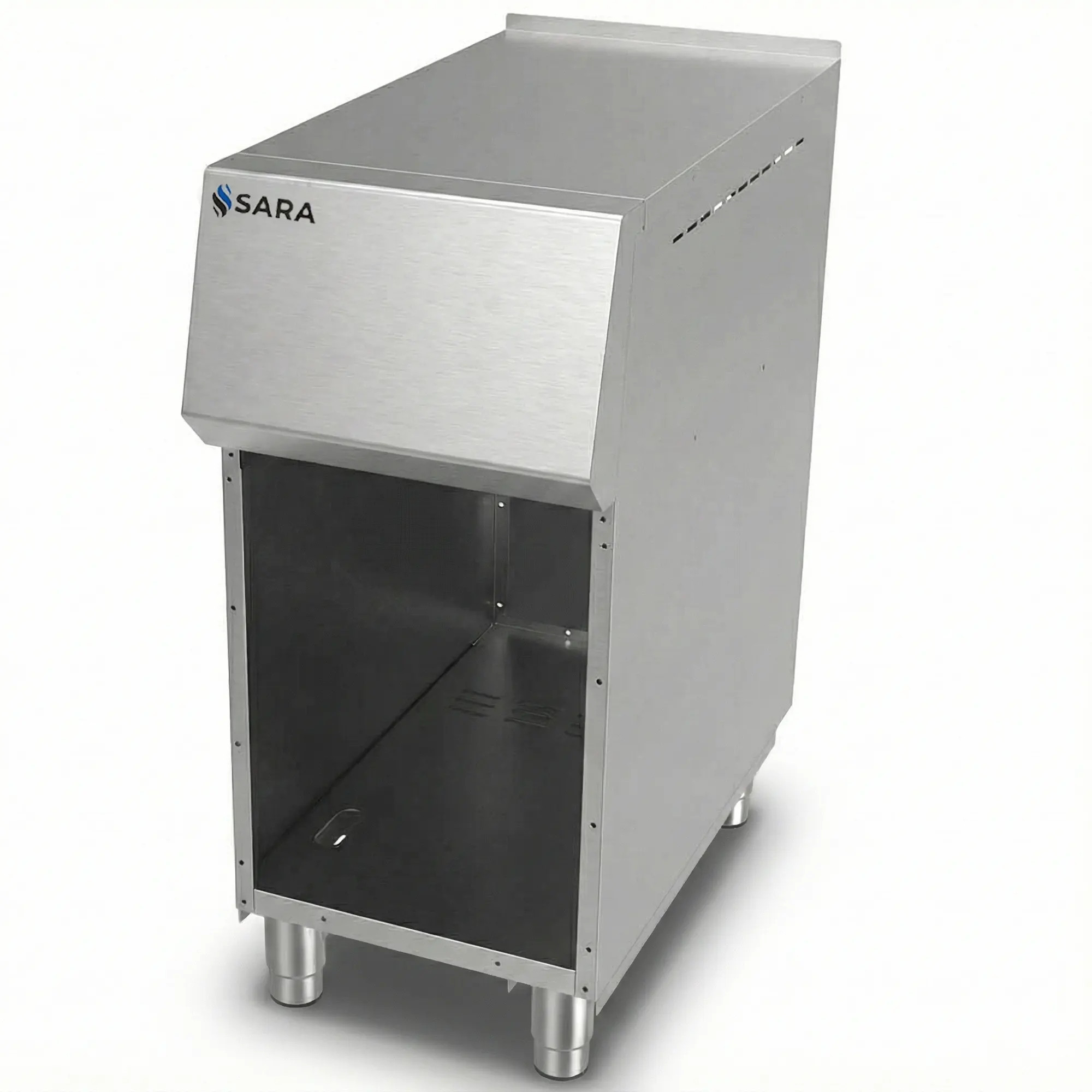 Meuble neutre professionnel en acier inoxydable profondeur 750 Sara by Repagas