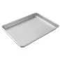 Bandeja lisa de aluminio 60x40x2,5 cm para panadería con pequeño golpe