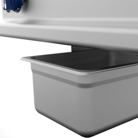 Cuina Fry Top Elèctrica Professional de Crom Dur 2 Zones 750 Repagas