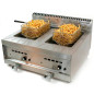Freidora a gas profesional de sobremesa doble cuba 10+10 L y 14 kW