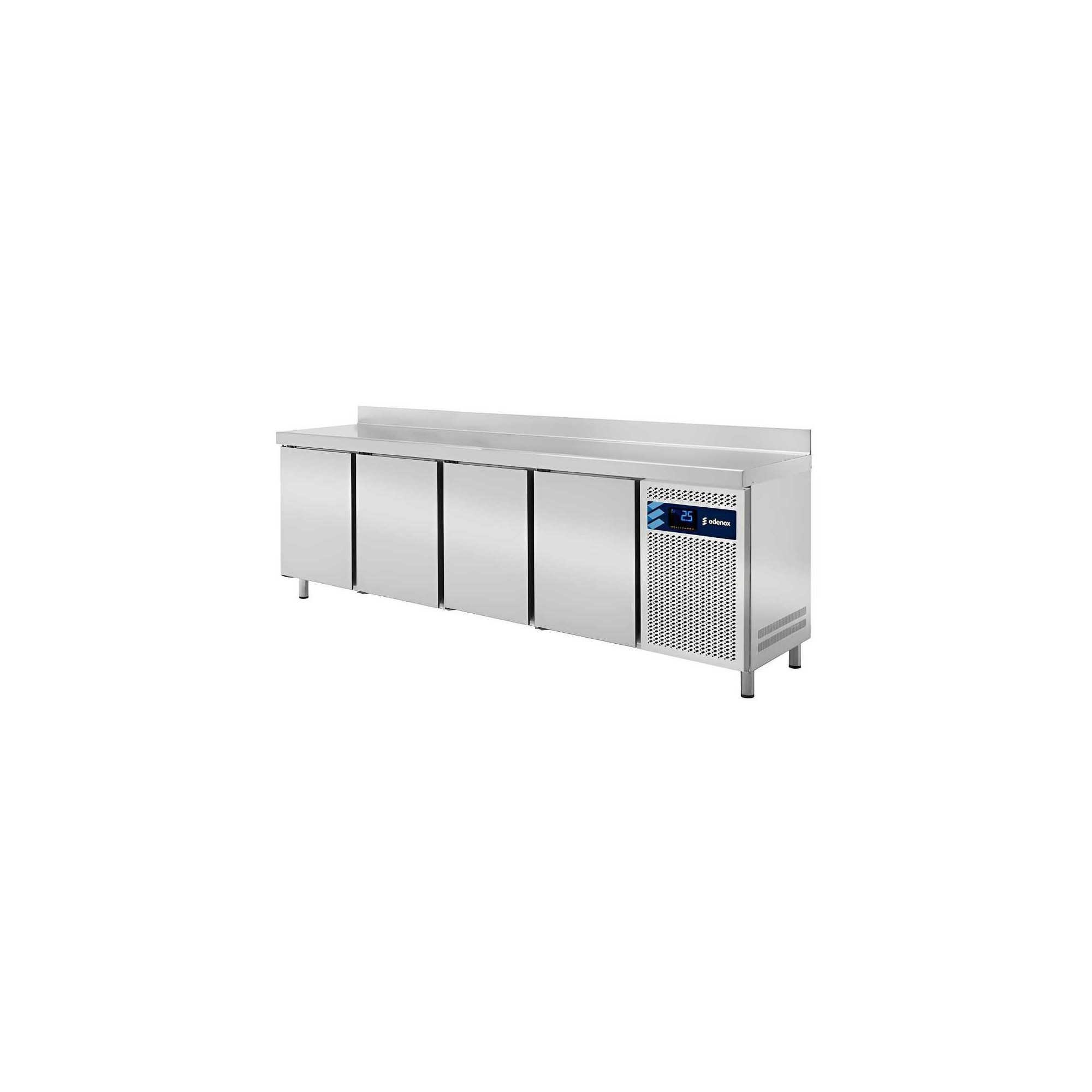 Baix mostrador refrigerat inox Sèrie 600 4 portes 530 L amb petit cop