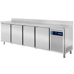 Meuble bas réfrigéré inox Série 600 4 portes 530 L avec petit choc