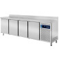 Stainless Steel Undercounter Fridge Series 600 4 Doors 530L with small dent