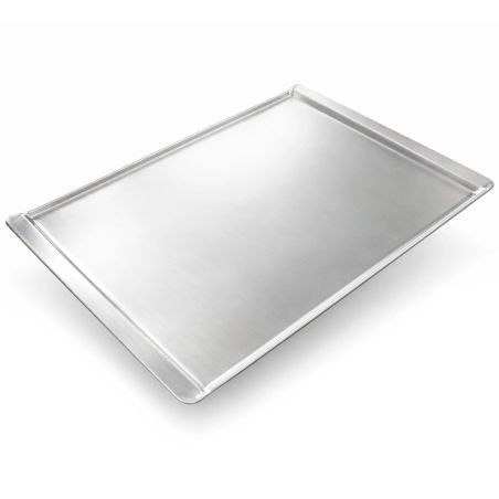 Safata llisa embotida d'alumini 43,5x31,5 cm per a forns professionals Worldmai