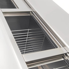 Refroidisseur de bouteilles professionnel 223 L pour bar, portes coulissantes, froid +2/+8°C