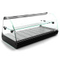 Professional 84 cm Tapas Warmer Display Case, 2 Shelves, Flat Well