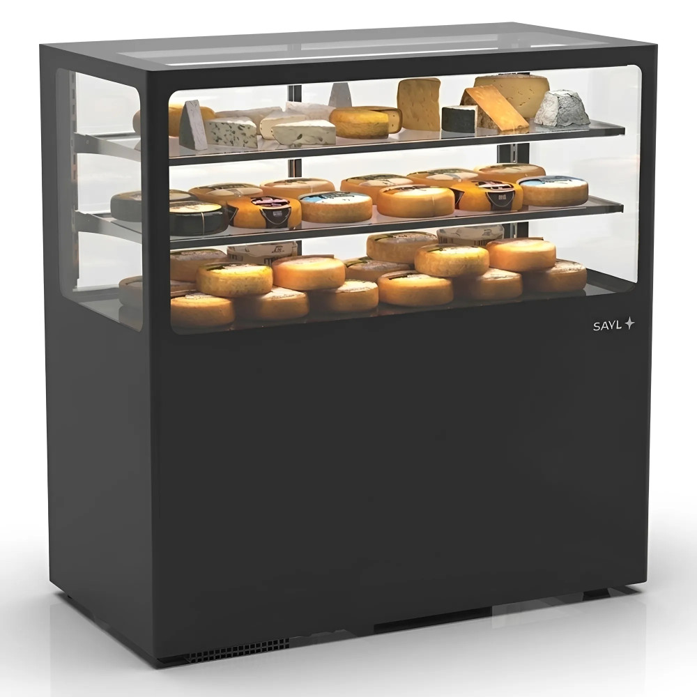 Refrigerated humid display case compact built-in base 100