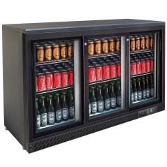 Vitrine réfrigérée horizontale libre-service avec portes coulissantes 1350 mm