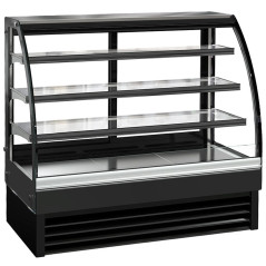 Vitrina refrigerada de pastisseria amb vidre corbat 120 cm