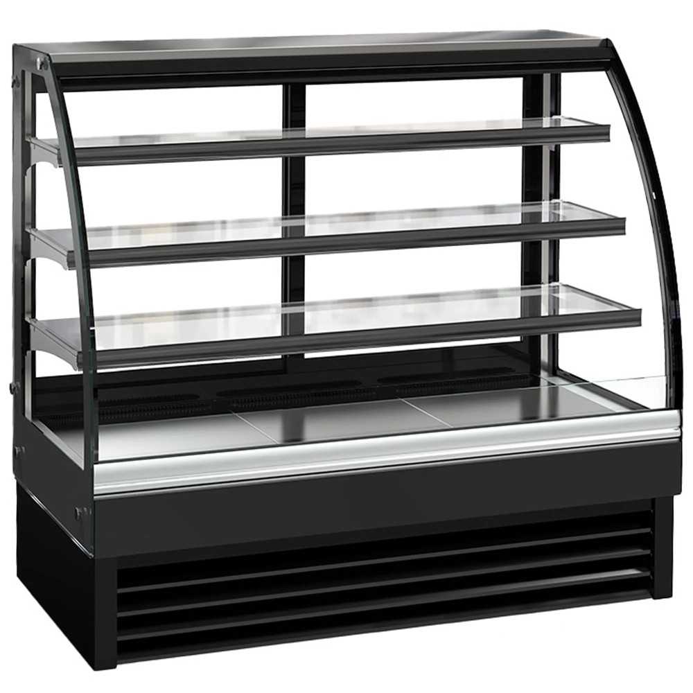 Vitrina refrigerada de pastisseria amb vidre corbat 120 cm