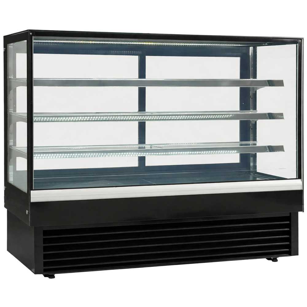 Vitrina refrigerada de pastisseria amb vidre recte 150 cm