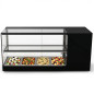 Vitrina expositora refrigerada Logic per a tapes 2 pisos 4 - 8 cubetes GN 1/3 amb LED