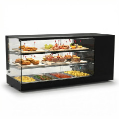 Logic Tapas 3-Tiers Refrigerated Display Case for 6–8 GN 1/3 Pans with LED