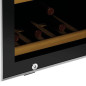 Professional dual-zone commercial wine fridge, 38 bottles