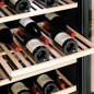 Professional dual-zone commercial wine fridge, 126 bottles