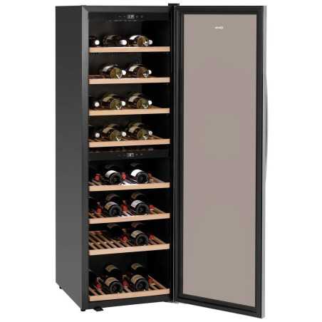 Refrigerador de vino industrial 2 zonas 180 botellas profesional
