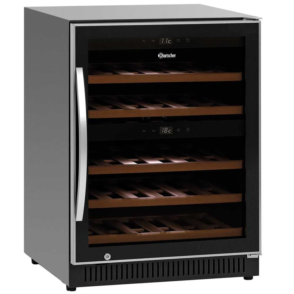Professional dual-zone commercial wine fridge, 40 bottles