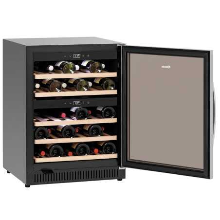 Refrigerador de vino industrial 2 zonas 40 botellas profesional