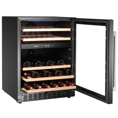 Vinoteca doble zona 145L con control digital profesional