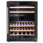 Cave à vin double zone professionnelle 46 bouteilles 133 L, contrôle digital 5-22°C