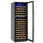 Commercial dual-zone wine cooler 160 bottles 450 L with digital control 5-22°C