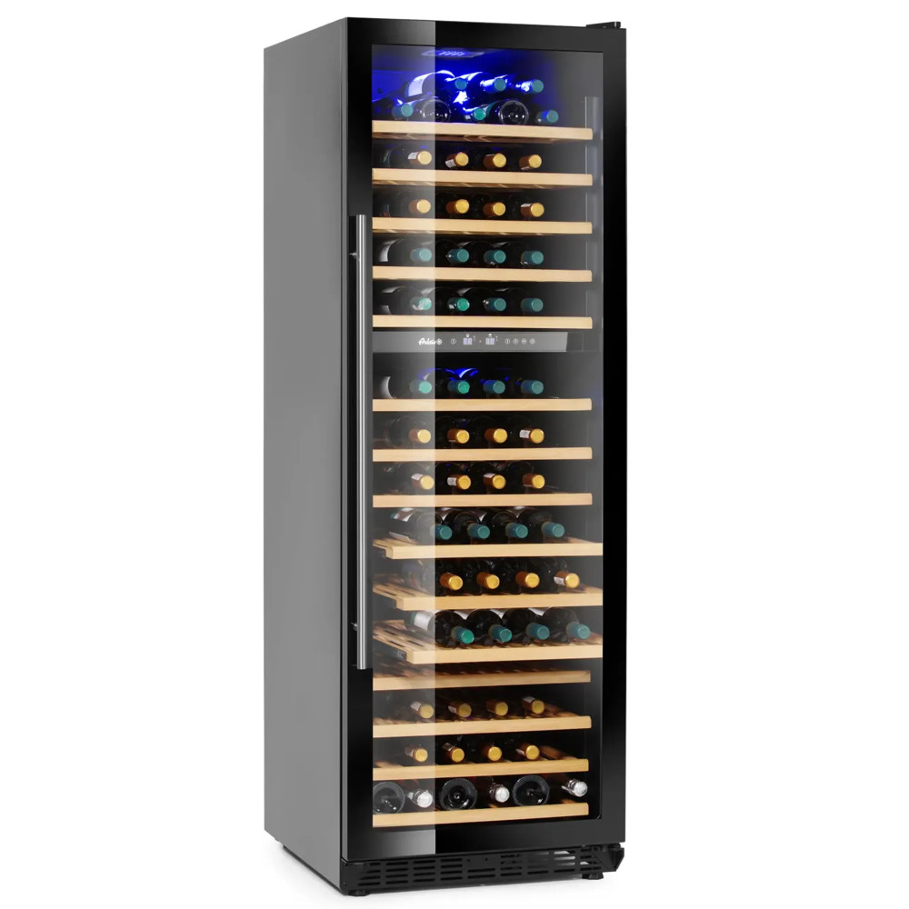 Vinoteca doble zona profesional 160 botellas 450 L con control digital 5-22°C