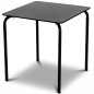 Commercial small terrace table 70x70 stackable galvanized steel