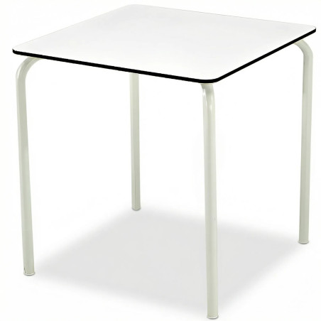 Commercial small terrace table 70x70 stackable galvanized steel