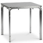Square stackable aluminum tables for professional hospitality outdoor use