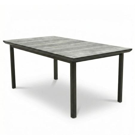 Taula rectangular 160x90 hostaleria alumini antracita efecte ceràmic