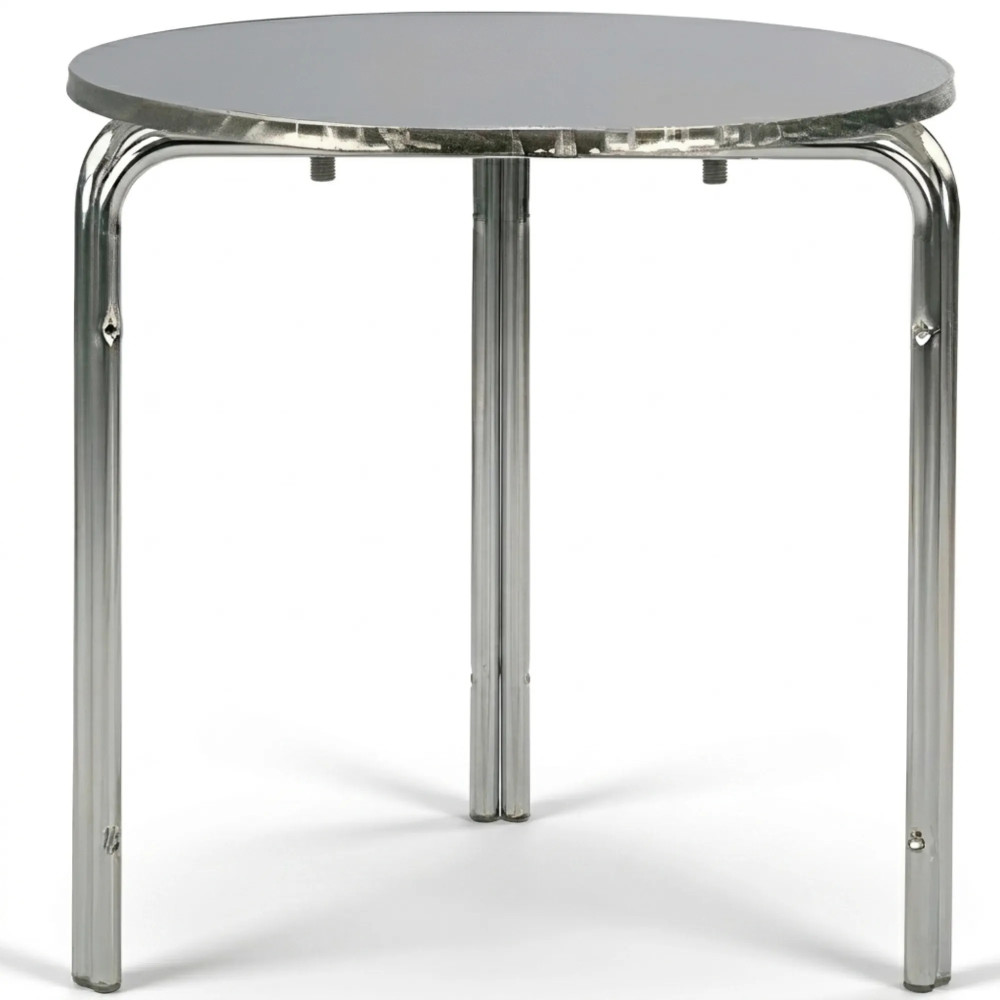 Table ronde empilable en aluminium inoxydable 60 cm pour restauration