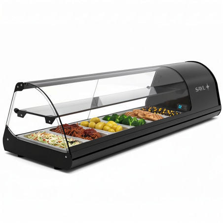 Vitrine réfrigérée tapas 2 niveaux 4–8 GN 1/3 avec éclairage LED