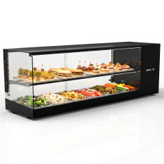 Vitrine réfrigérée Logic à tapas 2 niveaux 4 - 8 bacs GN 1/3 avec LED