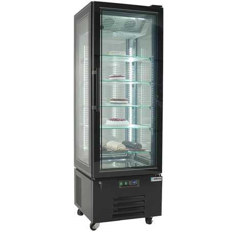 Vitrina expositora refrigerada de 65 cm amb 4 cares envidrades