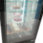 Vitrina expositora refrigerada doble de 132 cm amb 4 cares envidrades