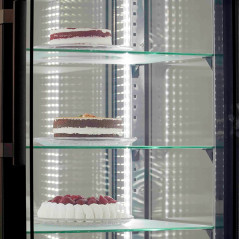 Vitrina expositora de congelació doble de 132 cm amb 4 cares envidrades