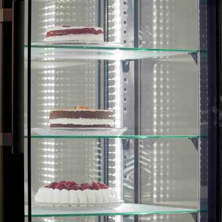 Vitrina expositora de congelació doble de 132 cm amb 4 cares envidrades