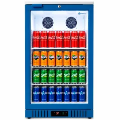 Vitrine réfrigérée verticale 138 litres avec froid ventilé et porte vitrée Low-E