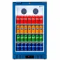 Glass door display fridge with double ventilation, 133 L bottle cooler