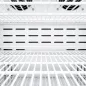 Glass door display fridge with double ventilation, 133 L bottle cooler