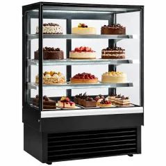 Vitrine réfrigérée pâtisserie professionnelle vitre droite 90 cm