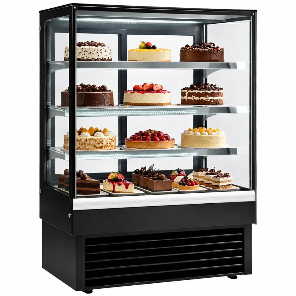 Vitrine réfrigérée pâtisserie professionnelle vitre droite 90 cm