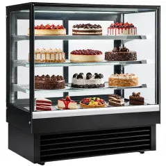 Vitrine réfrigérée pâtisserie professionnelle vitre droite 120 cm