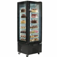 Vitrine réfrigérée de 65 cm avec 4 faces vitrées