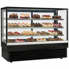 Vitrine réfrigérée pâtisserie professionnelle vitre droite 150 cm