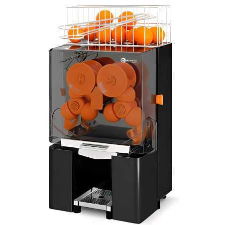 Exprimidor de taronges automàtic WORLDMAI amb mecanisme de tall i extracció fabricat en policarbonat apte per a alimentació.
